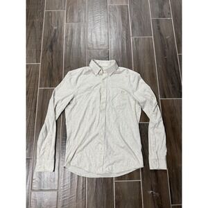 Faherty Coastline Knit Shirt Mens Small Tan Supima Cotton $178